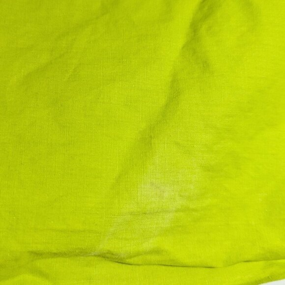 VGUC Vintage Handmade Gingham and Chartreuse Tulip Apron OSFA - Picture 4 of 7